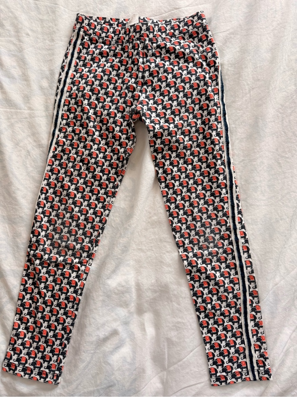 Crewcuts girls leggings with elephant print.